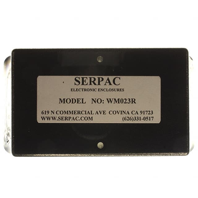 WM023R,BK BOX ABS BLACK 4.100"L X 2.600"W