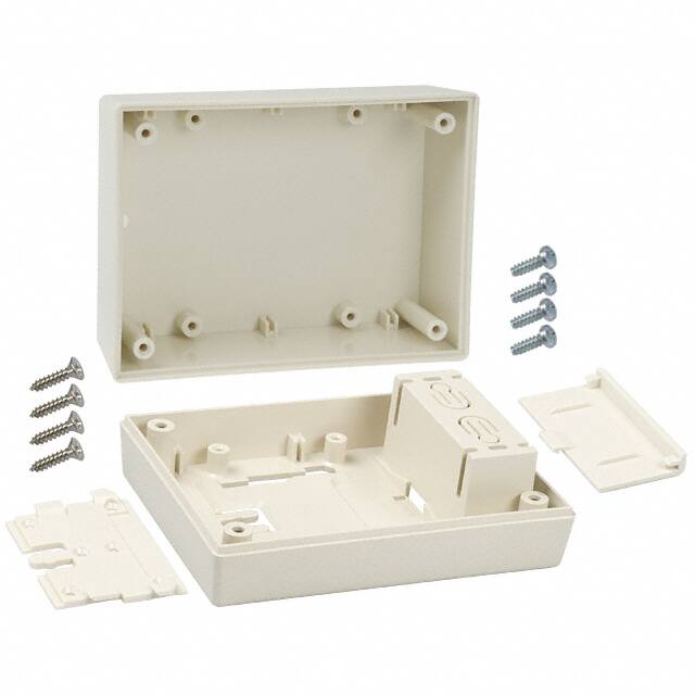 232W,AL BOX ABS ALMOND 4.380"L X 3.250"W