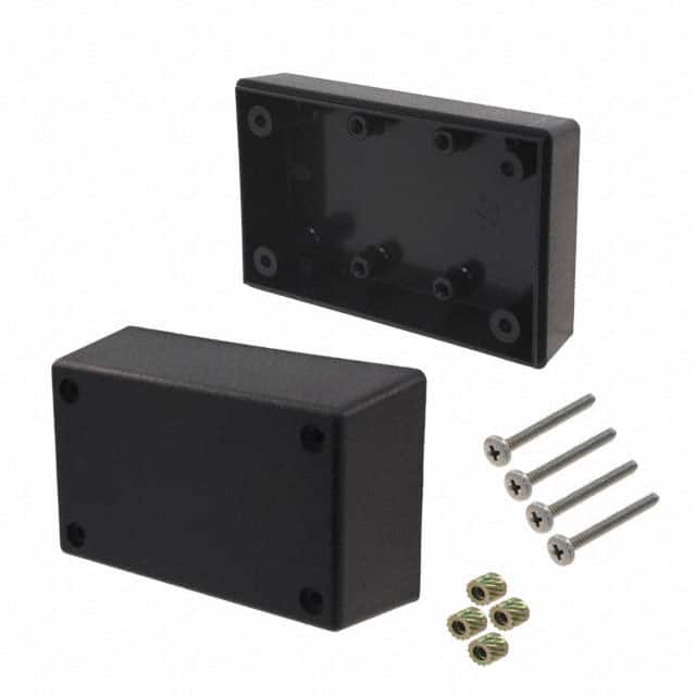 123R,BK BOX ABS BLACK 4.100"L X 2.600"W