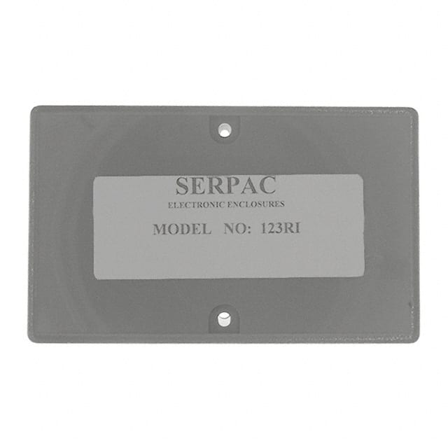 123RI,GY BOX ABS GRAY 4.100"L X 2.600"W