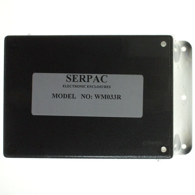 WM033R,BK BOX ABS BLACK 4.380"L X 3.250"W