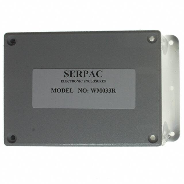 WM033R,GY BOX ABS GRAY 4.380"L X 3.250"W