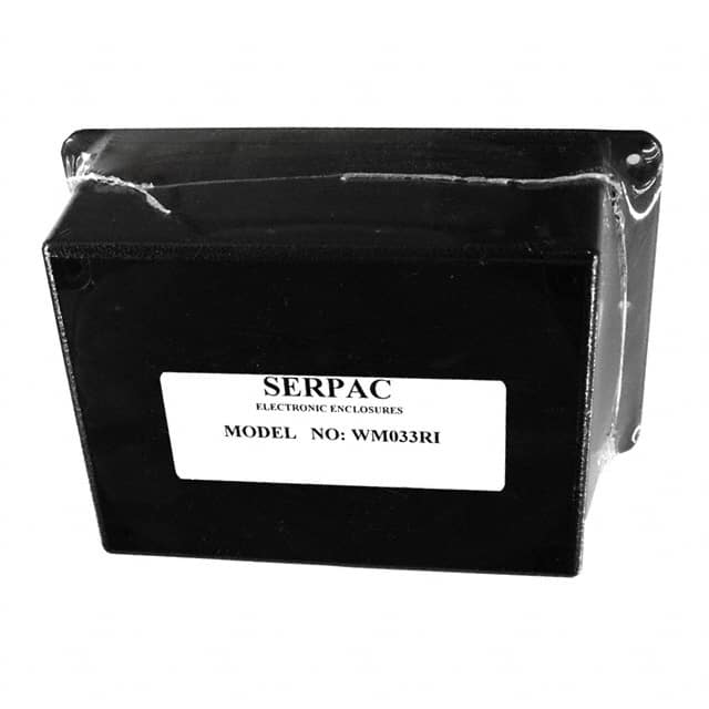 WM033RI,BK BOX ABS BLACK 4.380"L X 3.250"W