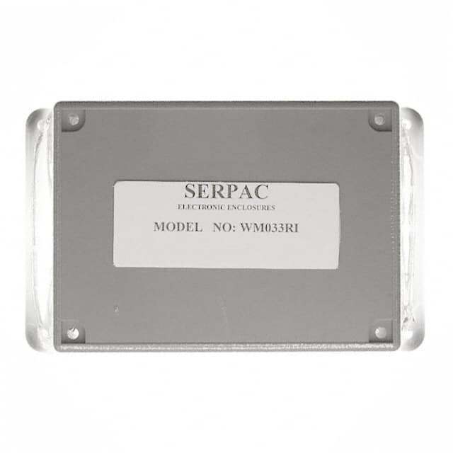 WM033RI,GY BOX ABS GRAY 4.380"L X 3.250"W