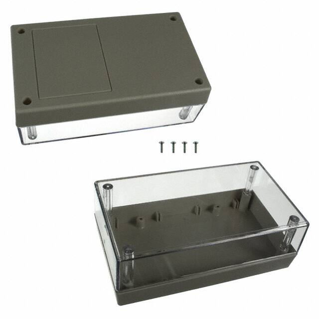152C,AL BOX PLSTC AMD/CL 5.62"L X 3.25"W
