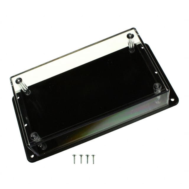 WM052C,BK BOX PLAS BLK/CLR 5.62"L X 3.25"W