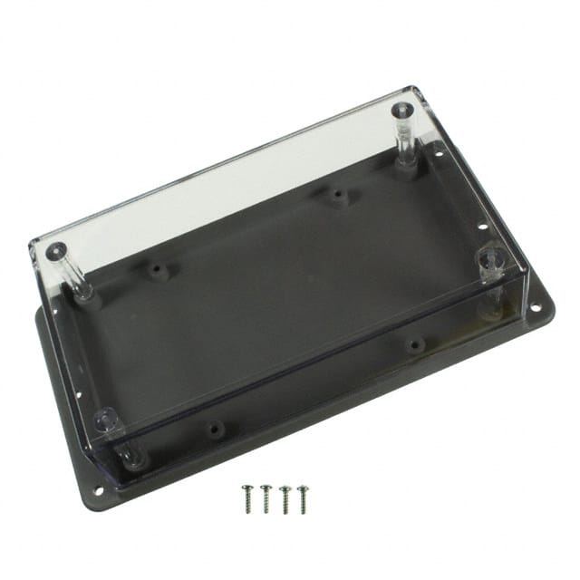 WM052C,GY BOX PLAS GRY/CLR 5.62"L X 3.25"W