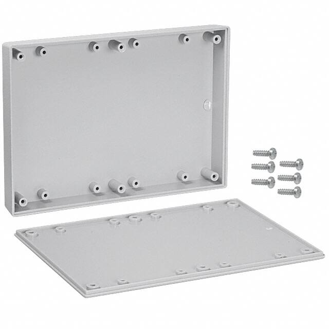 071,GY BOX ABS GRAY 6.880"L X 4.880"W
