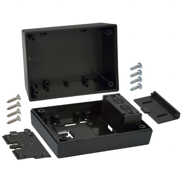 233W,BK BOX ABS BLACK 4.380"L X 3.250"W
