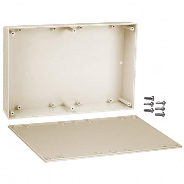 093I,AL BOX ABS ALMOND 9.500"L X 6.340"W