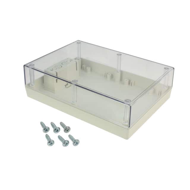 272C,AL BOX PLSTC AMD/CL 6.88"L X 4.88"W