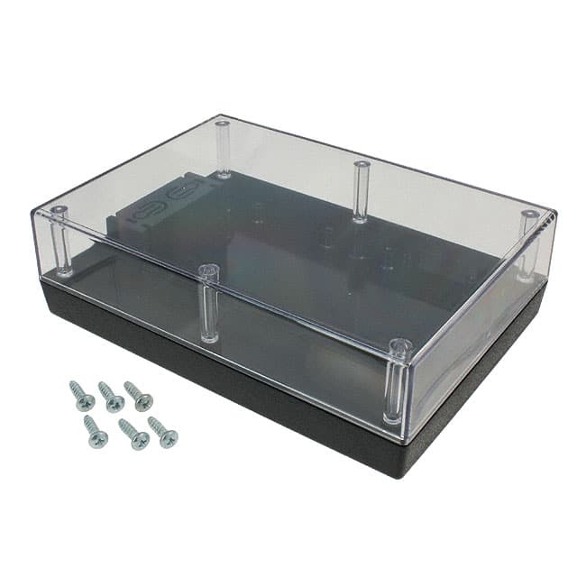 272C,BK BOX PLAS BLK/CLR 6.88"L X 4.88"W