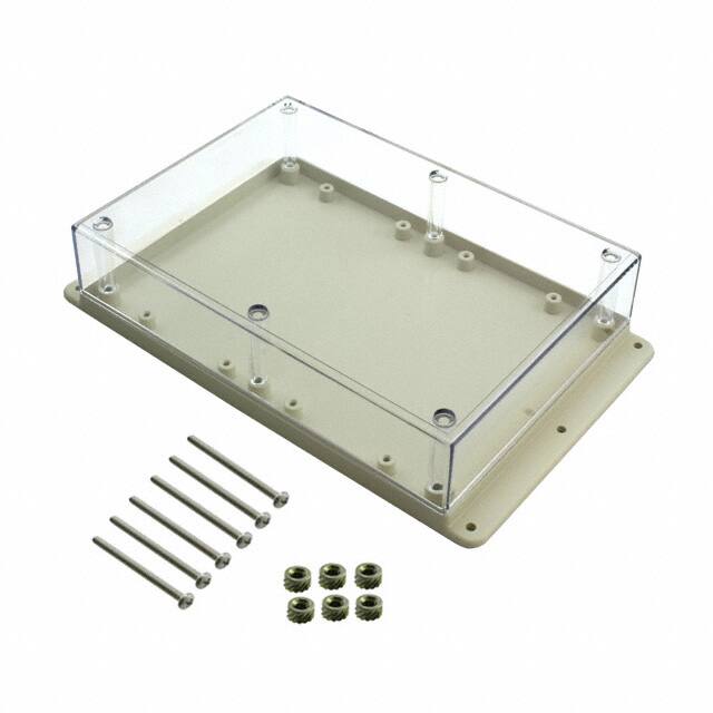 WM072RC,AL BOX PLSTC AMD/CL 6.88"L X 4.88"W