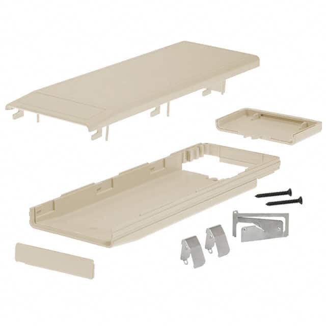 M8IND,AL BOX ABS ALMOND 6.970"L X 2.400"W