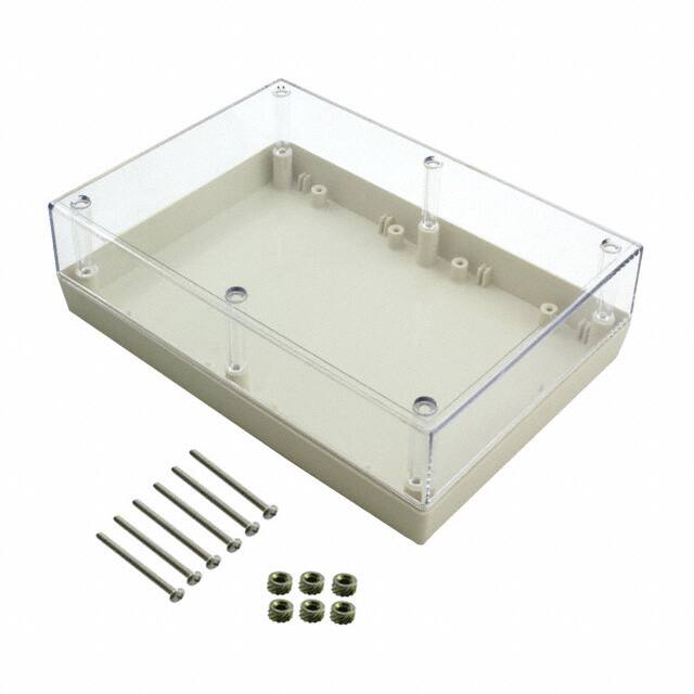 172RC,AL BOX PLSTC AMD/CL 6.88"L X 4.88"W