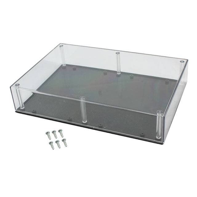093C,BK BOX PLAS /CLR 9.500"L X 6.34"W