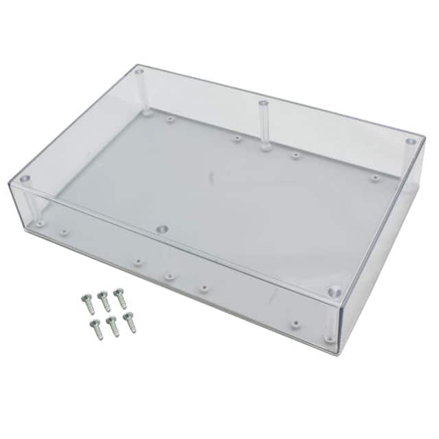 093C,GY BOX PLAS GRY/CLR 9.5"L X 6.34"W