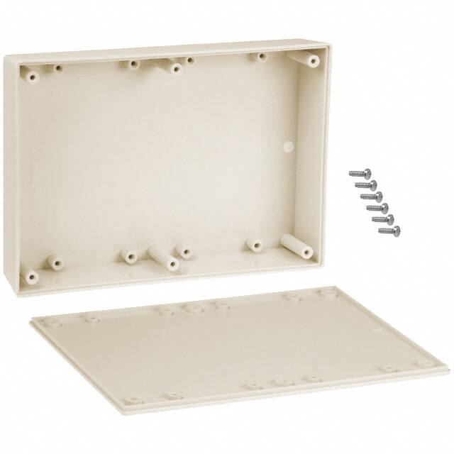 072,AL BOX ABS ALMOND 6.880"L X 4.880"W