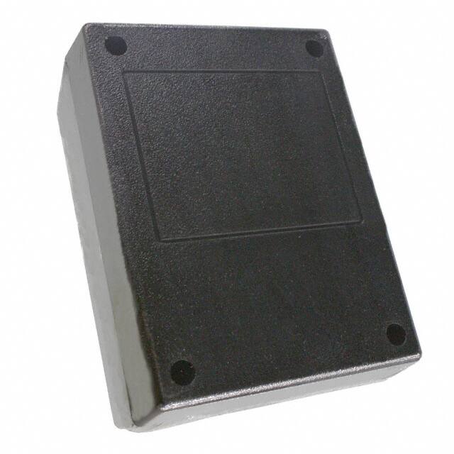 132RI,BK BOX ABS BLACK 4.380"L X 3.250"W