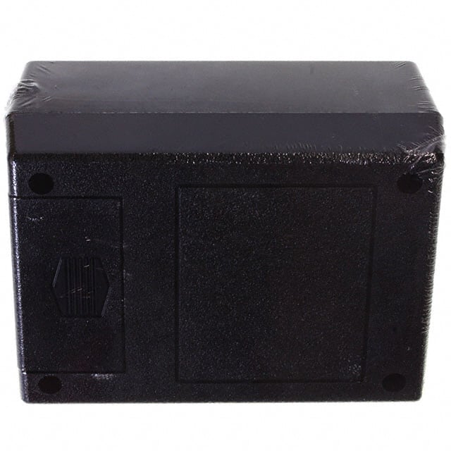 232R,BK BOX ABS BLACK 4.380"L X 3.250"W