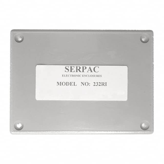 232RI,GY BOX ABS GRAY 4.380"L X 3.250"W
