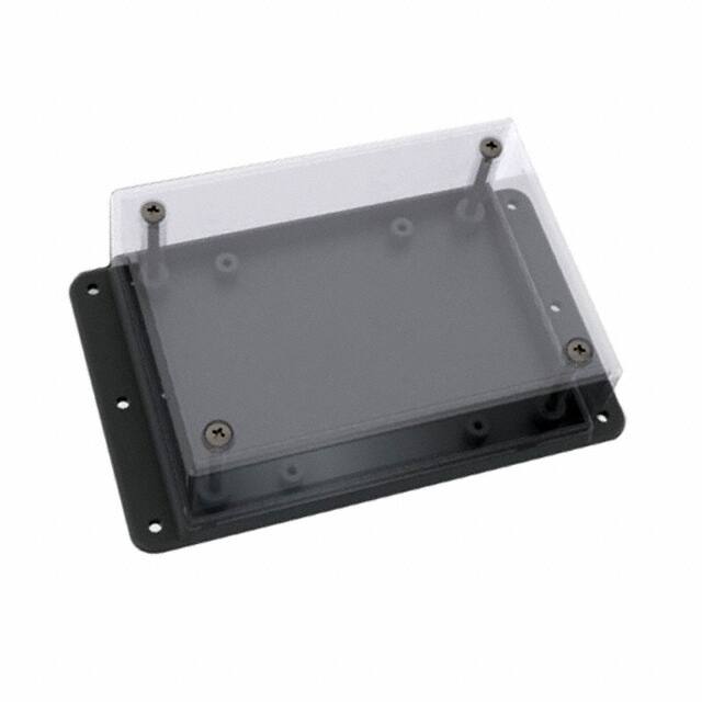 WM032RC,BK BOX PLAS BLK/CLR 4.38"L X 3.25"W