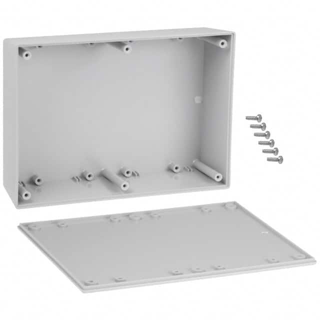 073,GY BOX ABS GRAY 6.880"L X 4.880"W