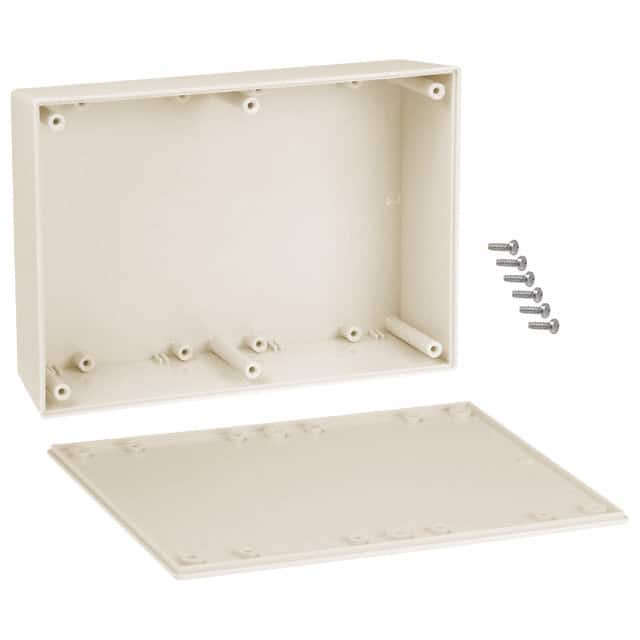 073I,AL BOX ABS ALMOND 6.880"L X 4.880"W