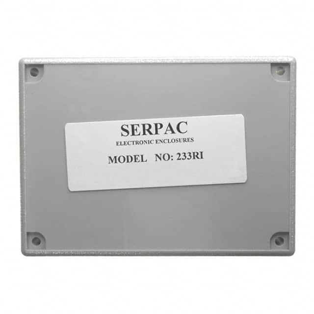 233RI,GY BOX ABS GRAY 4.380"L X 3.250"W