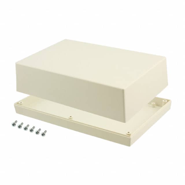 194,AL BOX ABS ALMOND 9.500"L X 6.340"W