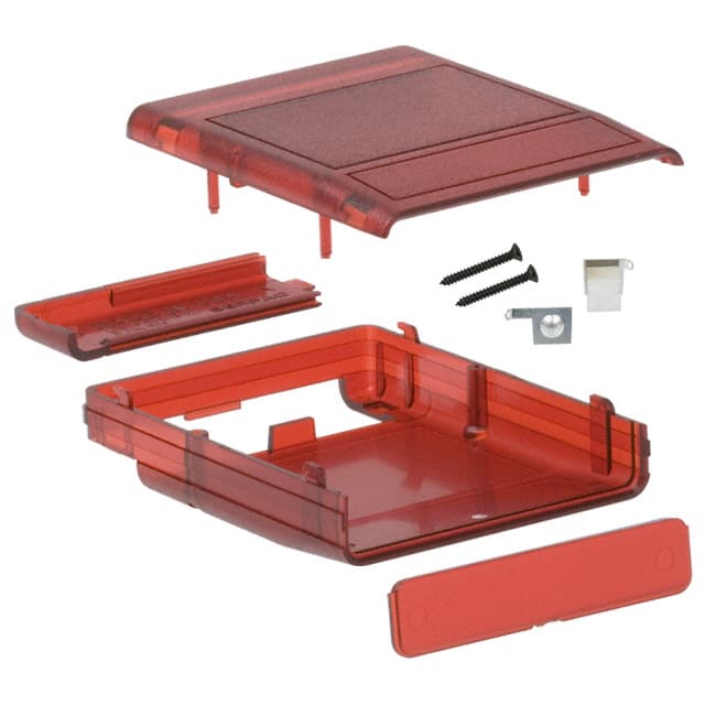 M4,TRRD BOX ABS TRN RED 2.800"L X 2.2"W