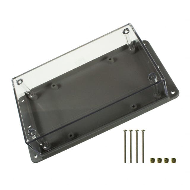 WM052RC,GY BOX PLAS GRY/CLR 5.62"L X 3.25"W