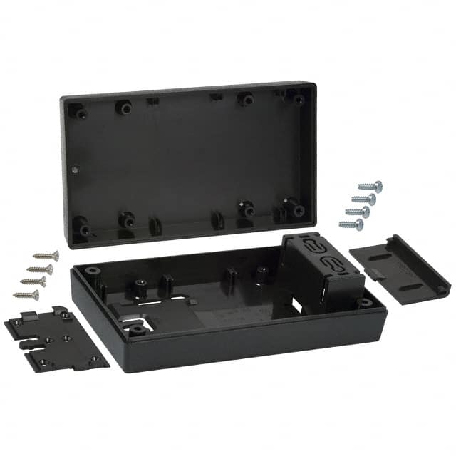 251W,BK BOX ABS BLACK 5.620"L X 3.250"W
