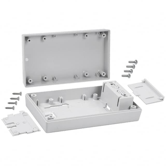 251W,GY BOX ABS GRAY 5.620"L X 3.250"W
