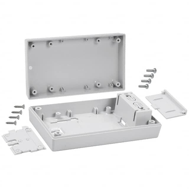 251WI,GY BOX ABS GRAY 5.620"L X 3.250"W