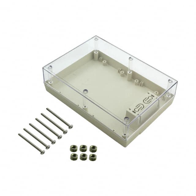 272RC,AL BOX PLSTC AMD/CL 6.88"L X 4.88"W