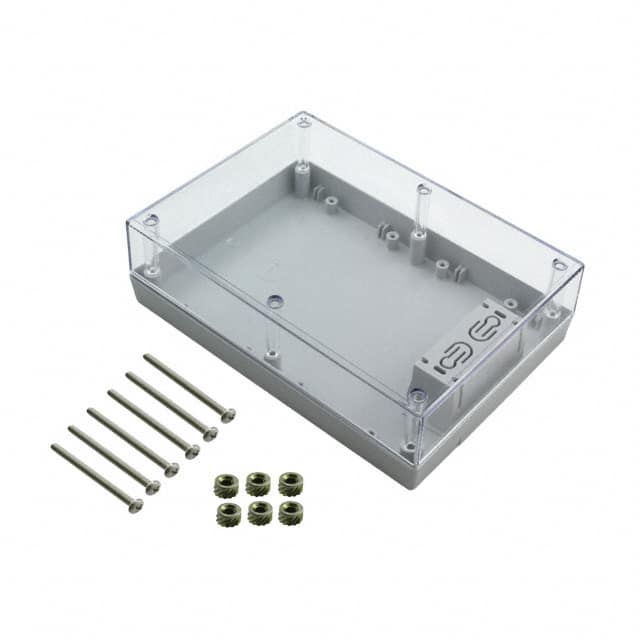 272RC,GY BOX PLAS GRY/CLR 6.88"L X 4.88"W