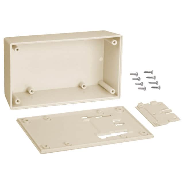 053W,AL BOX ABS ALMOND 5.620"L X 3.250"W
