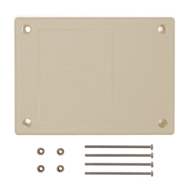 133RI,AL BOX ABS ALMOND 4.380"L X 3.250"W
