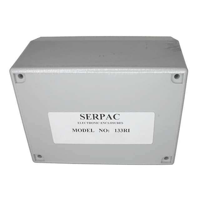 133RI,GY BOX ABS GRAY 4.380"L X 3.250"W