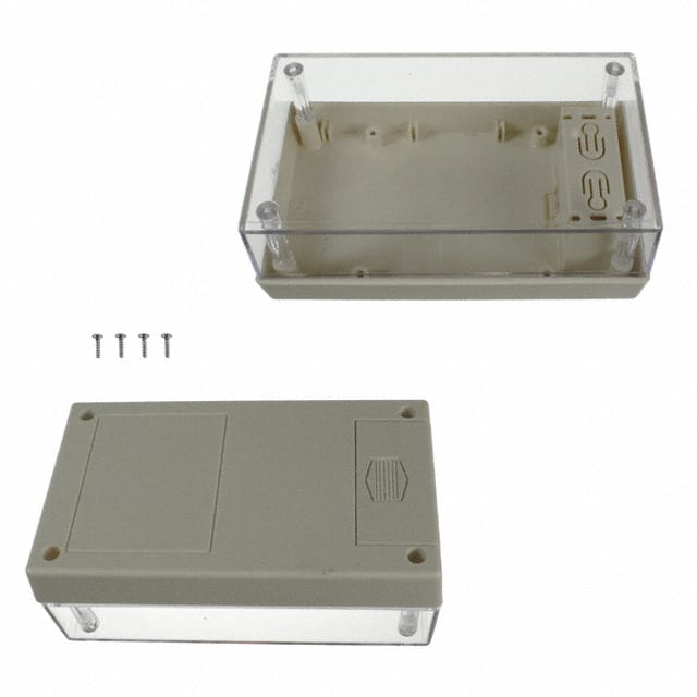 252C,AL BOX PLSTC AMD/CL 5.62"L X 3.25"W