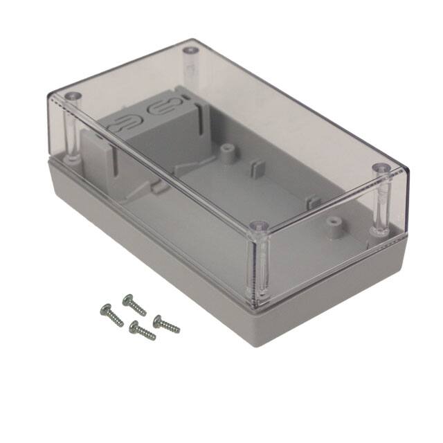 252C,GY BOX PLAS GRY/CLR 5.62"L X 3.25"W