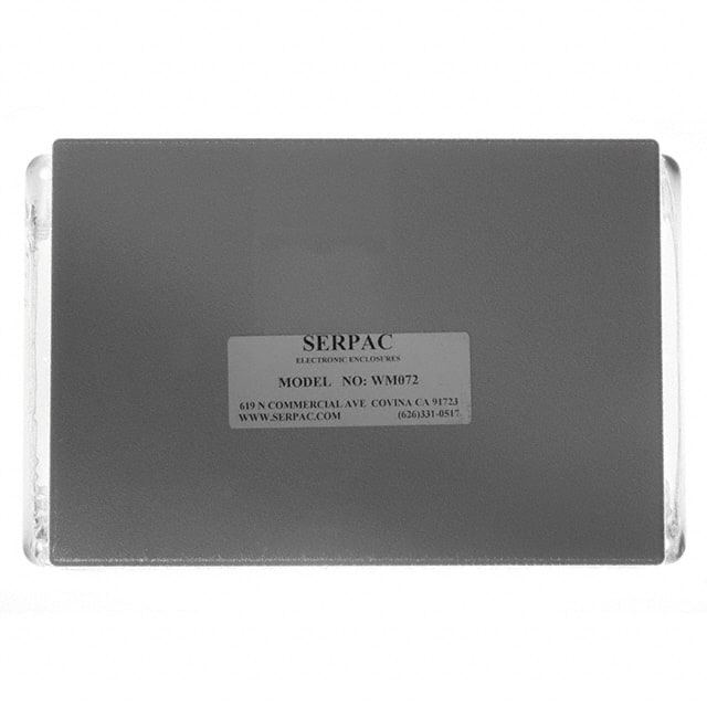 WM072,GY BOX ABS GRAY 6.880"L X 4.880"W