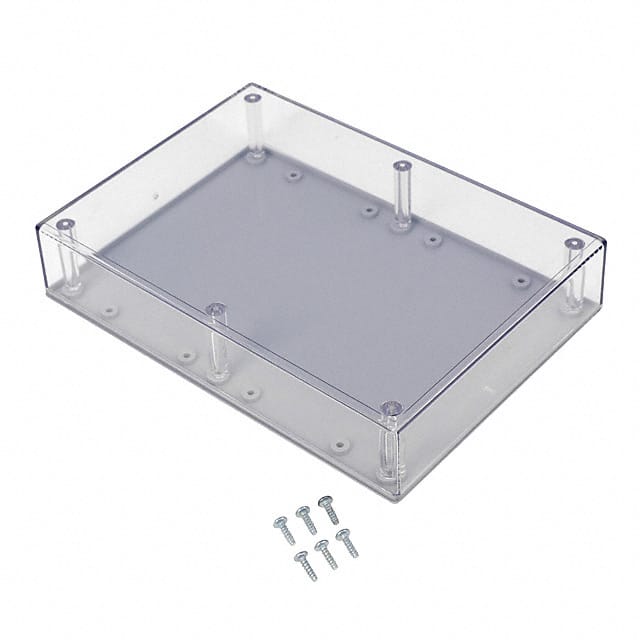 072C,GY BOX PLAS GRY/CLR 6.88"L X 4.88"W