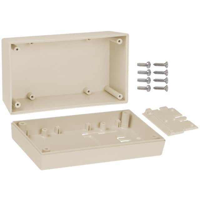 153W,AL BOX ABS ALMOND 5.620"L X 3.250"W