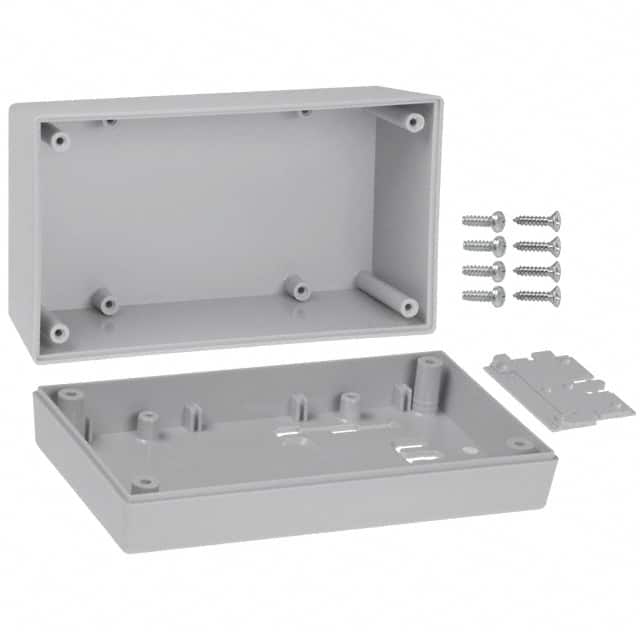 153WI,GY BOX ABS GRAY 5.620"L X 3.250"W