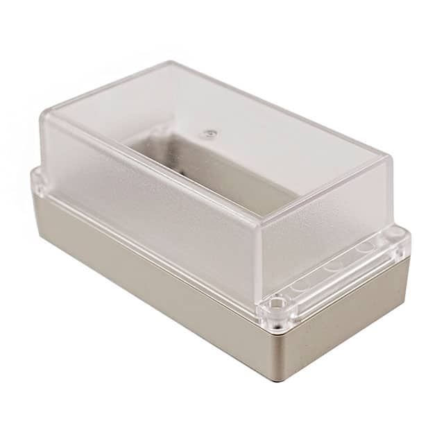 RP1195C BOX ABS GRY/CL 6.540"L X 3.400"W