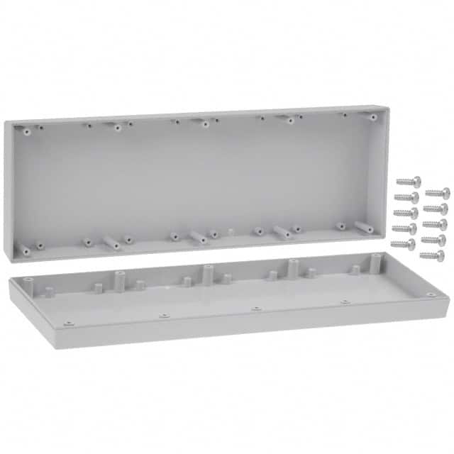 182I,GY BOX ABS GRAY 14.210"L X 4.880"W