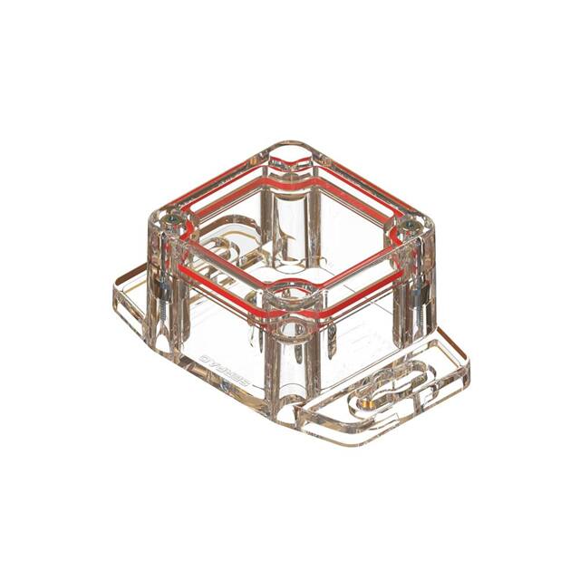 RBF22P04C10C BOX PLAS CLR 2.050"L X 1.970"W