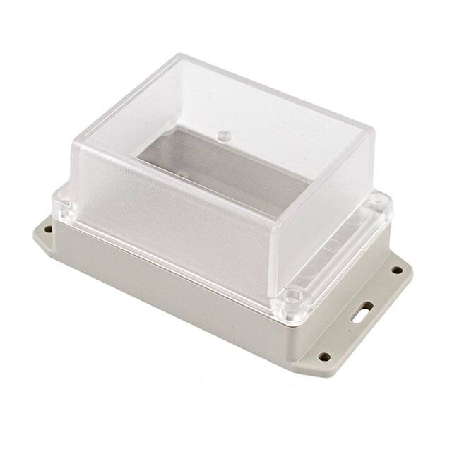 RP1145BFC BOX ABS GRY/CL 6.140"L X 3.390"W